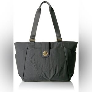 Baggallini Gold International Norway Laptop Tote Charcoal Shoulder Bag